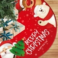 thumbnail image 4 of Falda de árbol de Navidad de 90cm, alfombra de tela cepillada, patrón de personalidad, decoración de suelo de árbol de Navidad de Año Nuevo, adornos, 4 of 8