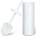 thumbnail image 2 of Autumn Alley White Metal Rustic Farmhouse Toilet Brush with Holder, 2 of 10