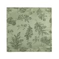 thumbnail image 4 of Elrene Home Fashions Juego De Servilletas De Tela De Damasco Jacquard Con Hojas Tejidas Elegantes Para Otoño/Cosecha/Acción De Gracias, 17" X 17", Paquete De 8, Color Oliva, 4 of 5