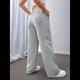 thumbnail image 5 of Pantalones Deportivos Holgados de Otoño para Mujer, de Pierna y Rectos, con Forro . Gris XL, 5 of 6