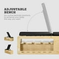 thumbnail image 5 of Home Gym Equipment, Soozier Adjustable Weight Bench, Workout Bench with Storage Rack Resistance Rope, Incline Bench Weight Lifting Equipment for Home Gym Arms & Chest Strength Training, 5 of 10