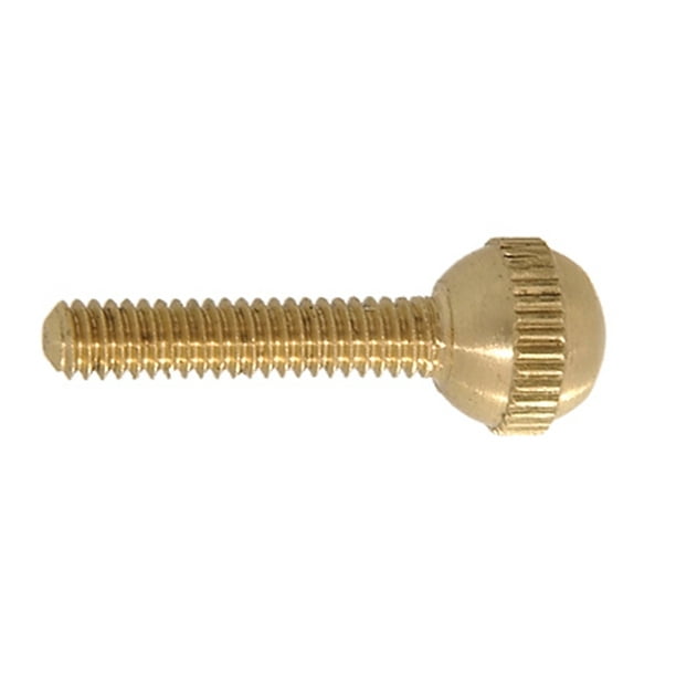 B&P Lamp® 8/32 Brass BallHead Thumb Screws, 3/4" Thread Length