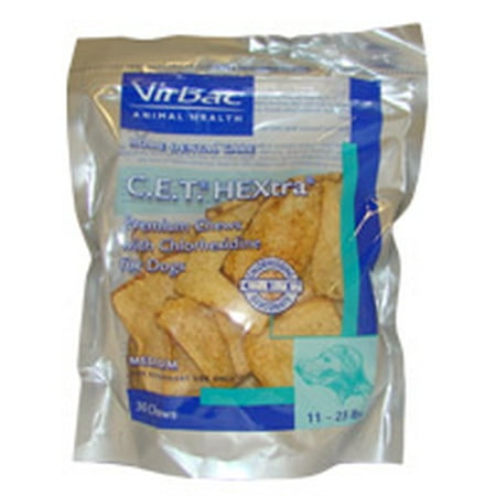 Virbac CET Hextra Chews Dog Treat (30 Count) - Walmart.com