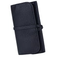 thumbnail image 2 of Estuche organizador de joyas para pendientes, práctico regalo de PU para mujer Negro, 2 of 9