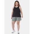 thumbnail image 2 of Avia Women's and Women's Plus Ribbed Shirred Back Tank Top, Size XS-4X, 2 of 5