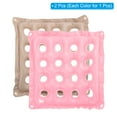 thumbnail image 3 of Uxcell Inflatable Seat Cushion, Portable Air Chair Cushions Square Seat Pads, Pink Gray 2 Pack, 3 of 6