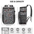 thumbnail image 2 of Tractor Themed Cooler Backpack - 20L Insulated Lunch Bag with PEVA Lining, Durable & Easy to Clean for Camping, Work, School, 2 of 5