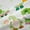 White Green 01, variant on Feelyou Gnome Black Out Curtains, Lucky Spring Shamrock Curtains Pack of 2 (42x63 Each)
