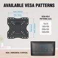 thumbnail image 2 of ELG Versatile Full Motion TV Wall Mount 15–58 Inch Articulating Steel Bracket 66.1lbs VESA 75x75–200x200, 2 of 4