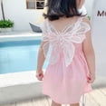 thumbnail image 5 of Baby Girls Outfit Cotton Summer Children's Dress Princess Dress Butterfly Skirt Clothing Sets for Girls Size 12-18 Months, 5 of 7