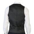 thumbnail image 3 of Gioberti Men's 5 Button Tailored Collar Slim Fit Formal Herringbone Tweed Suit Vest, 3 of 4