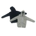 thumbnail image 2 of Vogacara de acción chaqueta con capucha DIY Prop cremallera abrigo masculino accesorios de ropa Muñecas y casas de muñecas Negro, 2 of 6