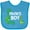 Turquoise, variant on Inktastic Papa's Boy Grandson Boys Baby Bib