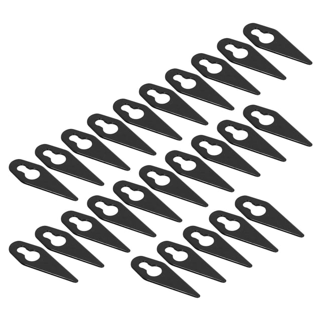 Lawn Mower Replacement Blades, Good Stability Plastic Trimming Blade High Reliability Wear Resistant Easy To Install For Garden Devices Black