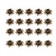 thumbnail image 1 of 20PCS Accesorios de bricolaje Cuentas de loto Tapas de flores Colgantes Encantos Espaciadores huecos Tapas de extremo para joyería Collar Fabricación de pulseras (Verde antiguo), 1 of 5