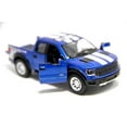 thumbnail image 3 of 4 PC Set 5" Kinsmart 2013 Ford F-150 SVT Raptor Stripes 1:46 Diecast Model Truck, 3 of 5