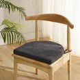 thumbnail image 2 of Sweet Home Collection U-Shape Molded Memory Foam Chair Pads With Ties Black 2 Pack, 2 of 3