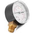 thumbnail image 1 of Pressure Gauge, Metal Case, 0-15psi/0-1bar, Portable Mini Manometer for Air Water Oil with Metal Case, Wide Applications Suitable for Pipes Heating Air Conditioning, 1 of 7