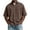 Coffee, variant on Men's Loose Fit Short Sleeve Shirt, Raglan Sleeve Button-Down Casual Top, Washed Chambray Style Summer Shirt Black XXL(XXL)