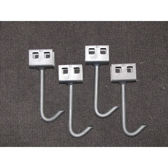 Mobile Home Parts set of 4 Wet Concrete J Hook Anchors use w/ Tie down Straps