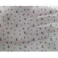 thumbnail image 4 of oneOone Georgette Viscose Maroon Fabric Triangle Shape Geometric Craft Projects Decor Fabric Printed by The Yard 42 Inch Wide, 4 of 4