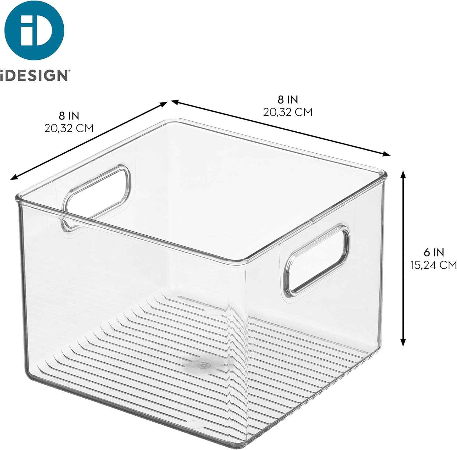 CHTER Clear Plastic Storage Bins for Kitchen - Pantry and Fridge Storage for Cabinets and Shelves, 4-Pack