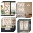 thumbnail image 7 of Pink Flowers Window Privacy Film,Spring Floral Butterfly Elegant Pastoral Botanical Static Cling UV Sun Blocking Window Tint Day and Night,Non-Adhesive One Way Privacy Cover 17.7''x78.7'', 7 of 7
