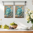 thumbnail image 3 of Vintage Sea Turtle Kitchen Towels Set of 2, Brown Nautical Anchor Bubbles Coastal Absorbent Dish Towels for Kitchen, Microfiber Hand Towel, Quick Drying Tea Towel for Cleaning Decorative Dishcloths, 3 of 7