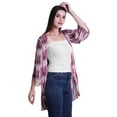 thumbnail image 3 of Moomaya Printed Georgette Shrug Ruffled Back Drop Hem Beach Cover Up For Women, 3 of 5