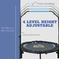 thumbnail image 3 of CoSoTower Trampoline D\'entraînement Physique Mini Pliable de 40 Pouces, avec Poignée en Mousse Ajustable, Bleu, 3 of 7