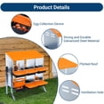 thumbnail image 3 of Chicken Nesting Boxes for Chickens, Roll Out Nest Box for Chicken Coop, Metal Roll Away Chickens Laying Boxes with Lid Cover to Egg Collection, Hen Roosting Box with Legs, 3 of 7