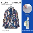 thumbnail image 5 of Beagle Dog Dog and Flower Backpack for School,Cute School Bag,Schoolbag with Adjustable Shoulder Straps & Padded Back,15.3"x11"x7.1".﻿, 5 of 6