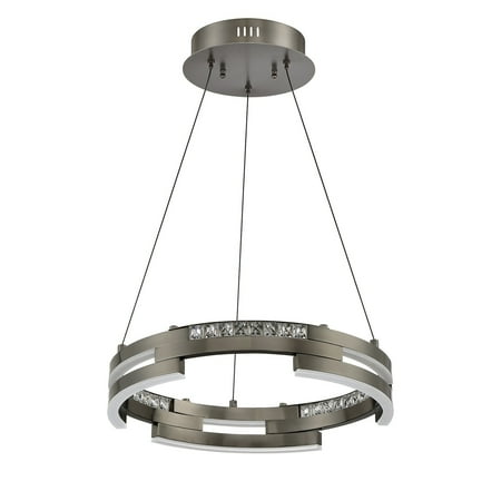 

Kendal Lighting Satern 32-watt Integrated LED Ring Pendant Stainless Steel Finish