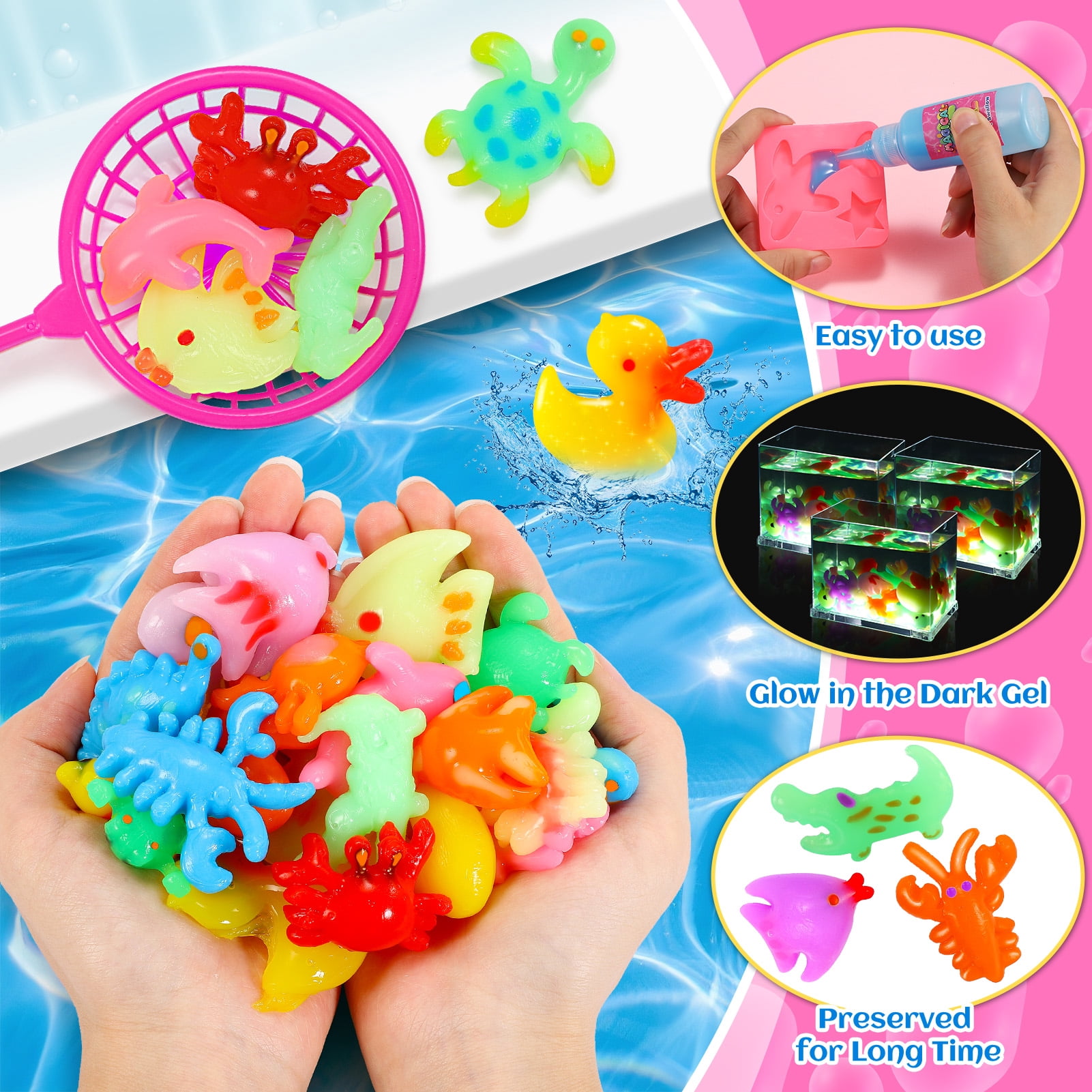 Magic Water Toy DIY Elf, Make Your Own Water Pets,Craft Kit for Kids Aged 3+, 4 5 6 7 8 Year Old Girls Gifts for Birthday Christmas