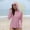 Pink, variant on Sentmoon Moisture Wicking Shirts for Women UPF 50 Cooling Women's Rash Guard Hooded Neck Soft Regular Fit SPF Shirts for Women Long Sleeve with Thumb Holes for Fishing and Outdoor XXL