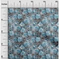thumbnail image 2 of oneOone Polyester Spandex Blue Fabric Abstract Floral Fabric For Sewing Printed Craft Fabric By The Yard 56 Inch Wide-2rb, 2 of 5