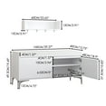 thumbnail image 5 of Noble House Wall-Mounted Entryway Shelf with Hooks and Storage Bench Set, Shoe Cabinet with Cushion, White, 5 of 11