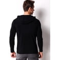 thumbnail image 3 of Sudaderas con capucha de manga larga para hombres Camiseta Casual Slim Fit Sudadera con cuello en V Camisetas Adepaton CJWUS-6070, 3 of 7