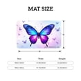 thumbnail image 4 of FJPT Non Slip Flannel Floor Mat Kitchen Mat With Butterfly Design For Bathroom Kitchen Bedroom Decor 24x16 inch, 4 of 5