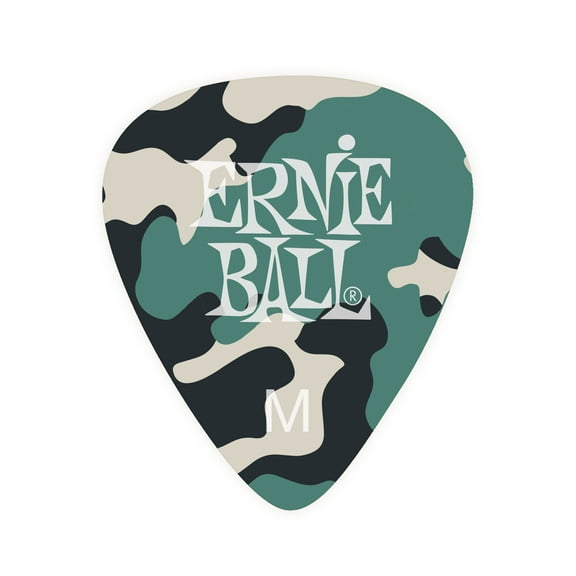 Ernie Ball Camouflage Cellulose Picks Medium 12-pack