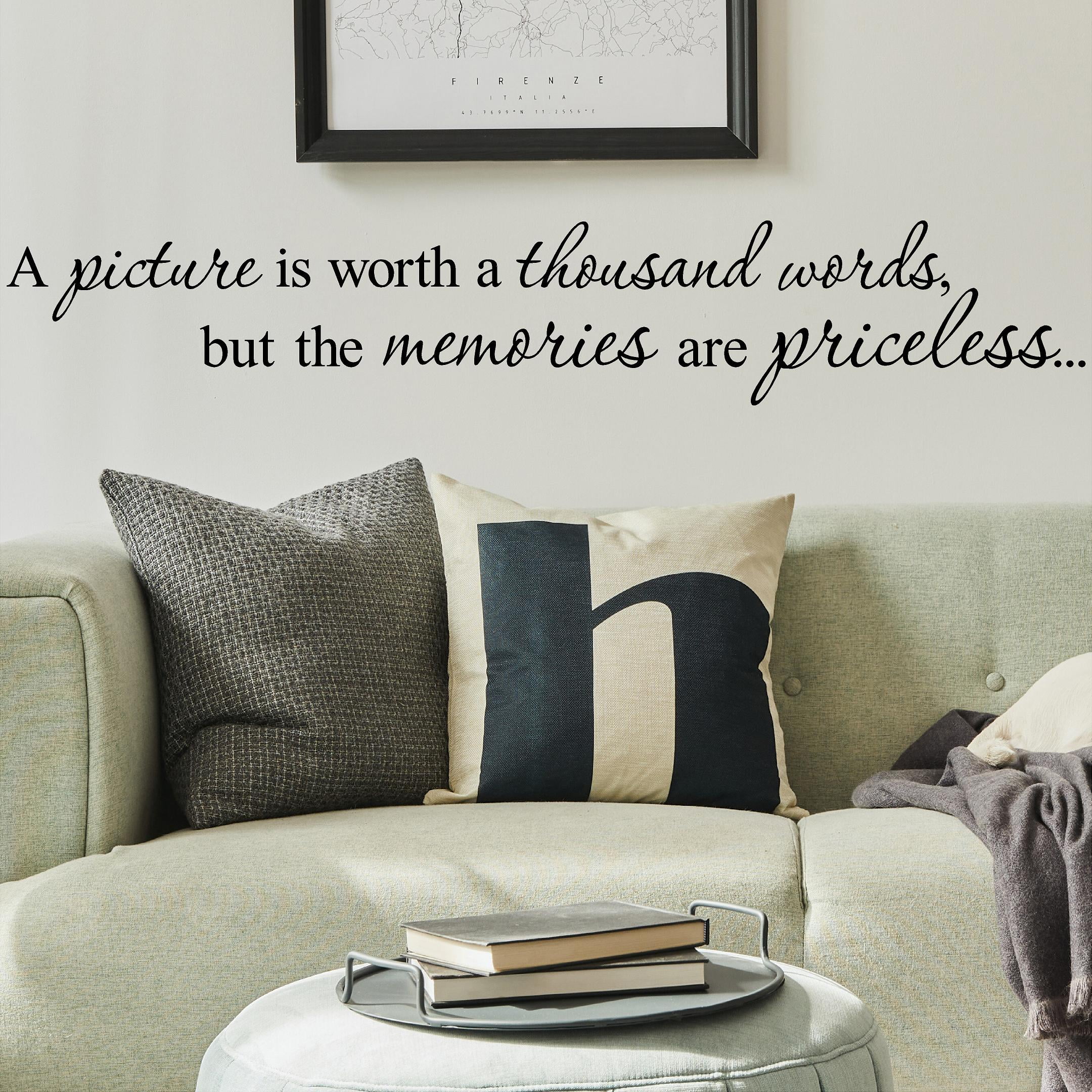A Picture Is Worth a Thousand Words Wall Decal Family Quote Sticker 