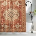 thumbnail image 2 of Boho Bohemia Fabric Shower Curtain Tribal Vintage Rustic Burnt Orange Washable Shower Curtains for Bathroom, Waterproof Bath Curtain with Hooks Home Decor 36x72in, 2 of 8