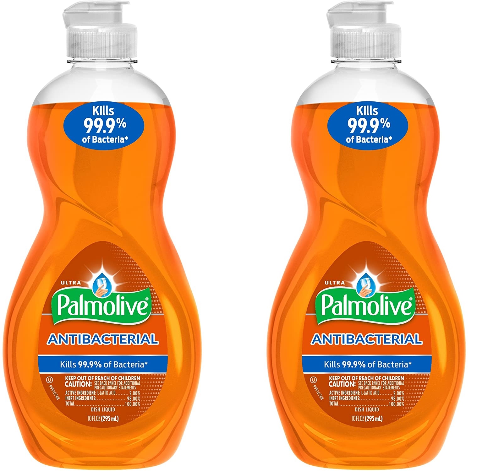 Palmolive Ultra Dish Orange Antibacterial Dish Soap, 10 oz pack of 2