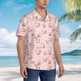 thumbnail image 5 of Haiem Easter Rabbit Printed Hawaiian Shirt for Men - Men’s Casual Beach Summer Shirts - Stretch Fabric with Modern Fit-X-Large, 5 of 9