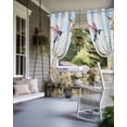 thumbnail image 4 of nqOlkjepod Outdoor Curtains for Patio Waterproof, Spring Hummingbird Floral Outdoor Privacy Panels Grommet, Farmhouse Flower Botanical Blackout Outside Curtains for Porch/Cabana 54"x108", 2 Panels, 4 of 8