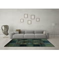 thumbnail image 3 of Ahgly Company Indoor Rectangle Oriental Light Blue Modern Area Rugs, 6' x 9', 3 of 4