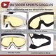 thumbnail image 5 of Gafas de montar para motocicleta Unique Bargains 1 Pc PC PU Gafas de sol para deportes al aire libre para motocross, bicicleta de tierra, ATV, lente amarilla, marco blanco, 5 of 6