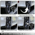thumbnail image 4 of Unique Bargains Front and Rear Mud Flaps Splash Guards Fit for Toyota Highlander Black 1 Set, 4 of 8