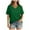 Green, variant on Tiweut T Shirts for Women V Neck Short Sleeve Summer Loose Fit 2025 Solid Color Shirts for Ladies White
