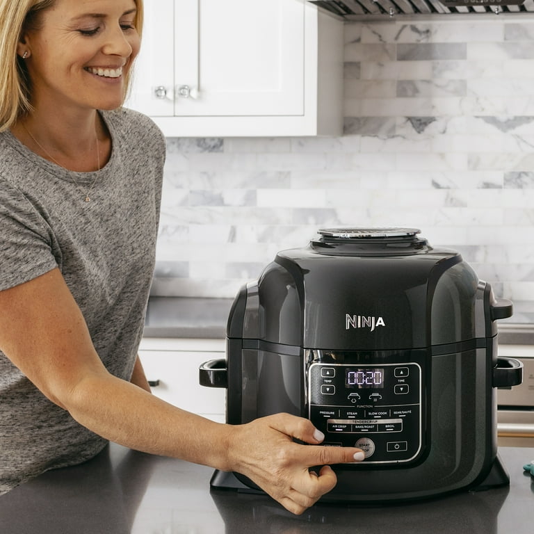 Ninja OP302 Foodi 9-in-1 Pressure, Broil, Dehydrate, Slow Cooker, Air  Fryer, and More, with 6.5 Quart Capacity and 45 Recipe Book, and a High  Gloss